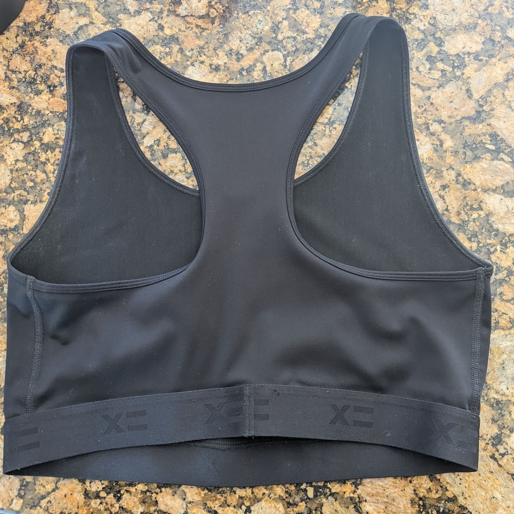TomboyX Jet Black Racerback Sports Bra - Picture 3 of 3